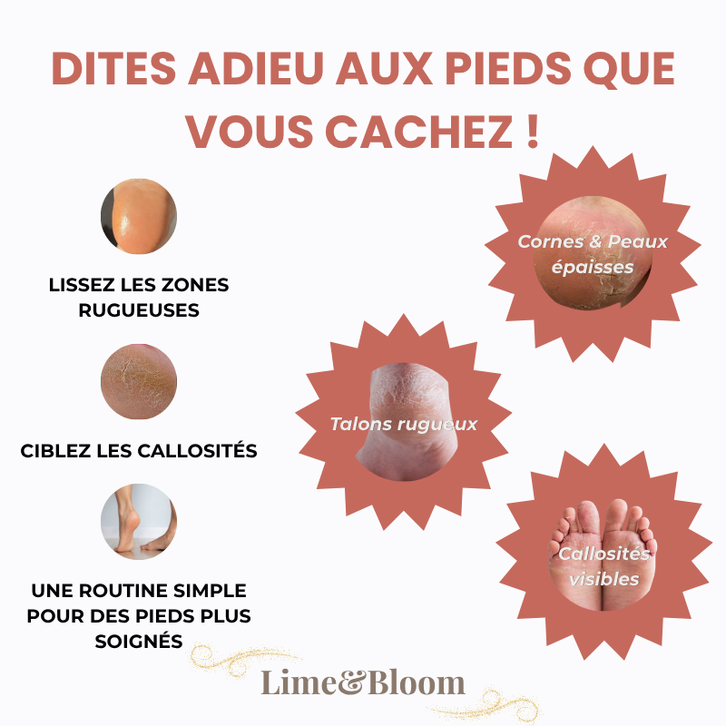 Lime électrique anti-callosités — Lime&Bloom™